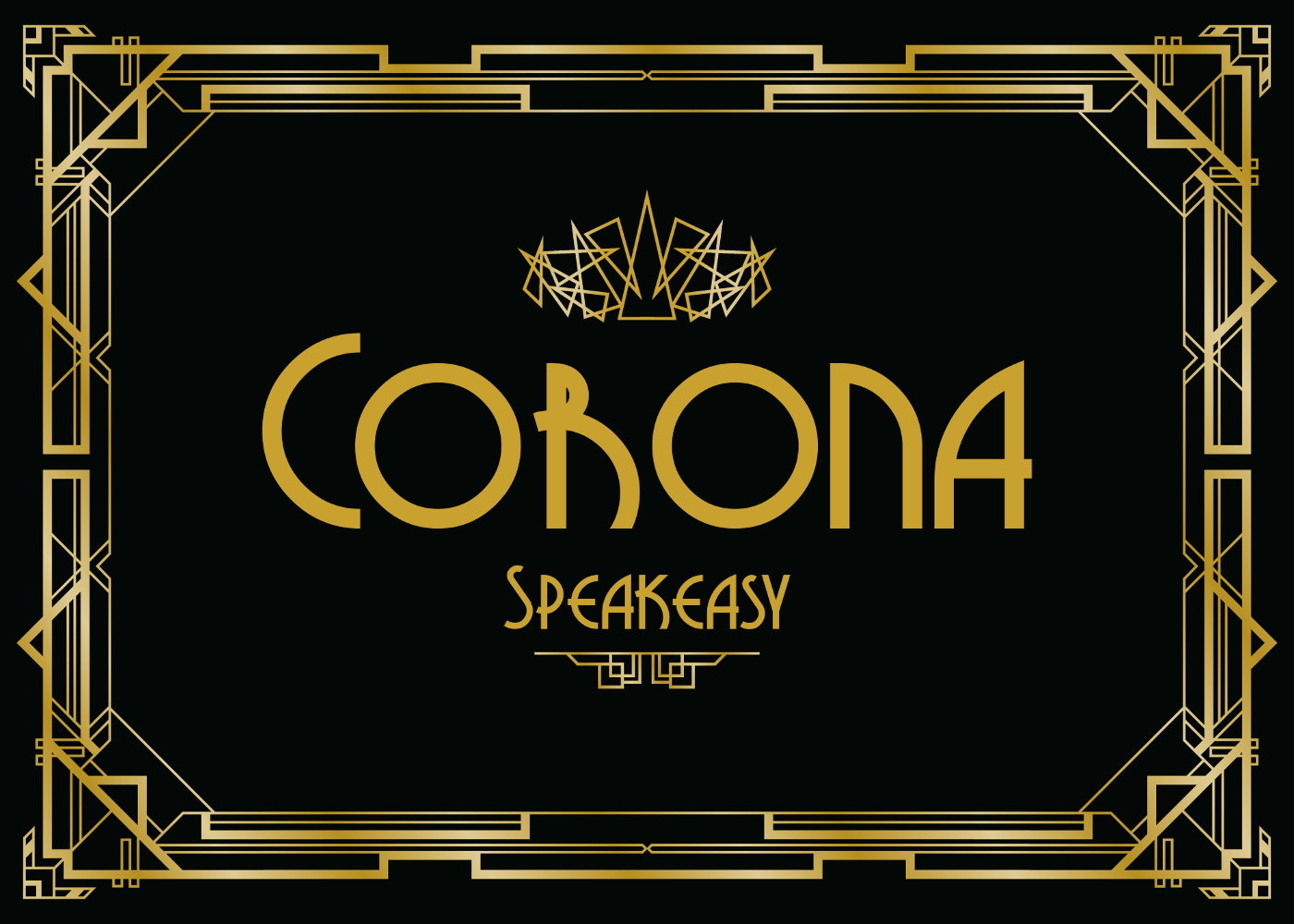 Schild Corona Speakeasy